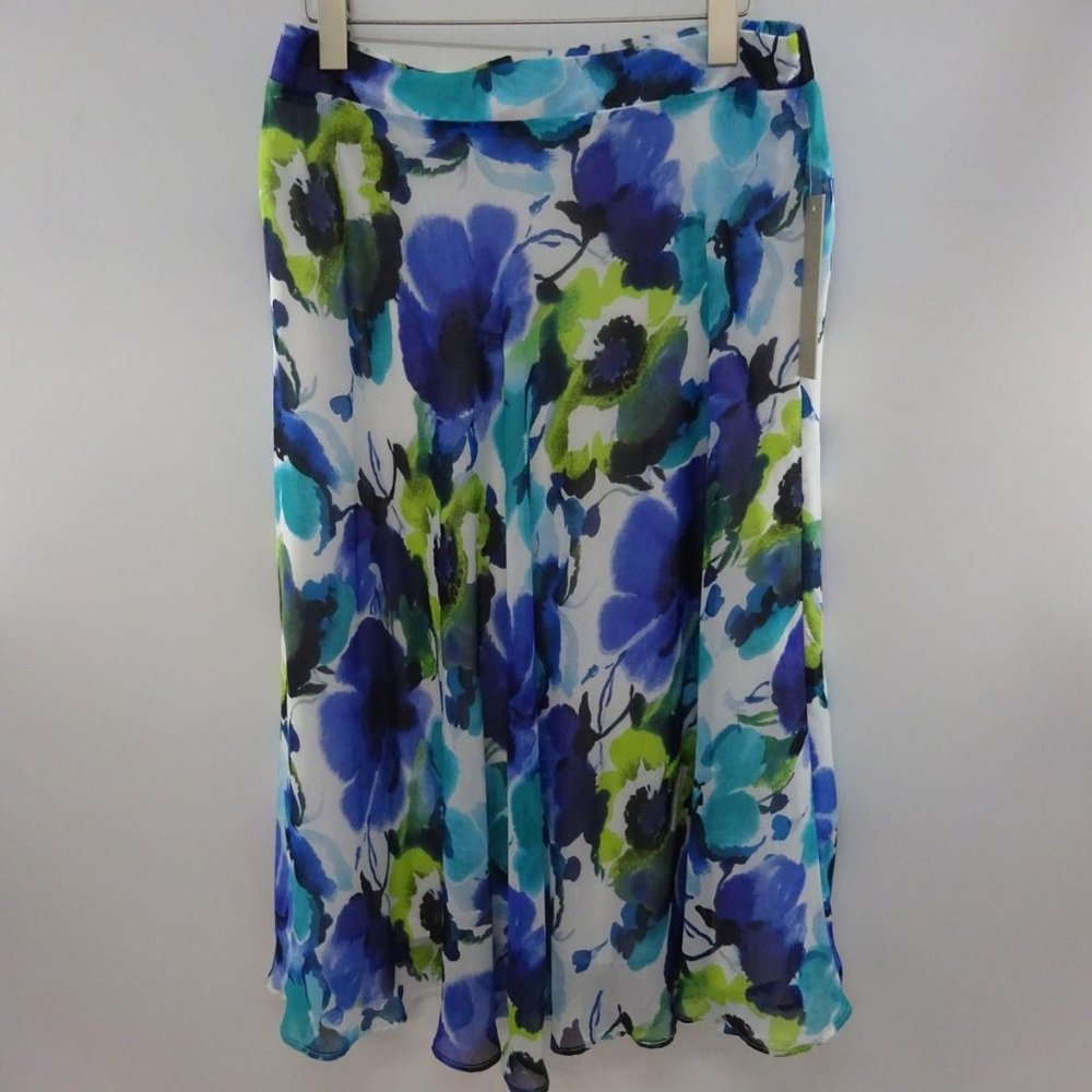Laura Ashley Petites' Floral Print Poppy Skirt with Tags Women Sze PM